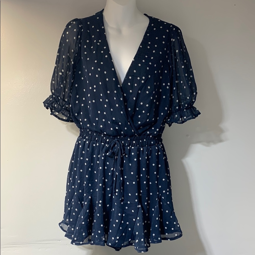 Francesca’s Polka Dot Romper Shorts